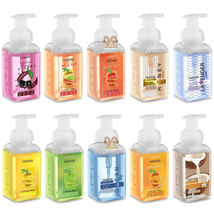 LOVERY front packaging showing 10-pack and scent variety for value