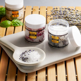 Lovery variety jars lined up highlighting scent selection and gifting versatility