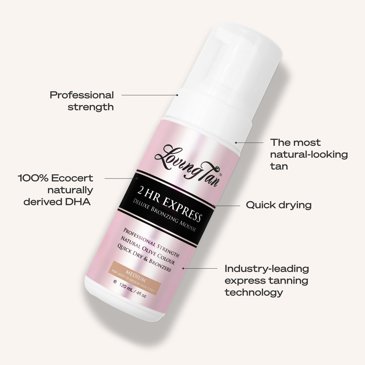 Rinsing the Loving Tan colour guide after two hours to reveal developing tan