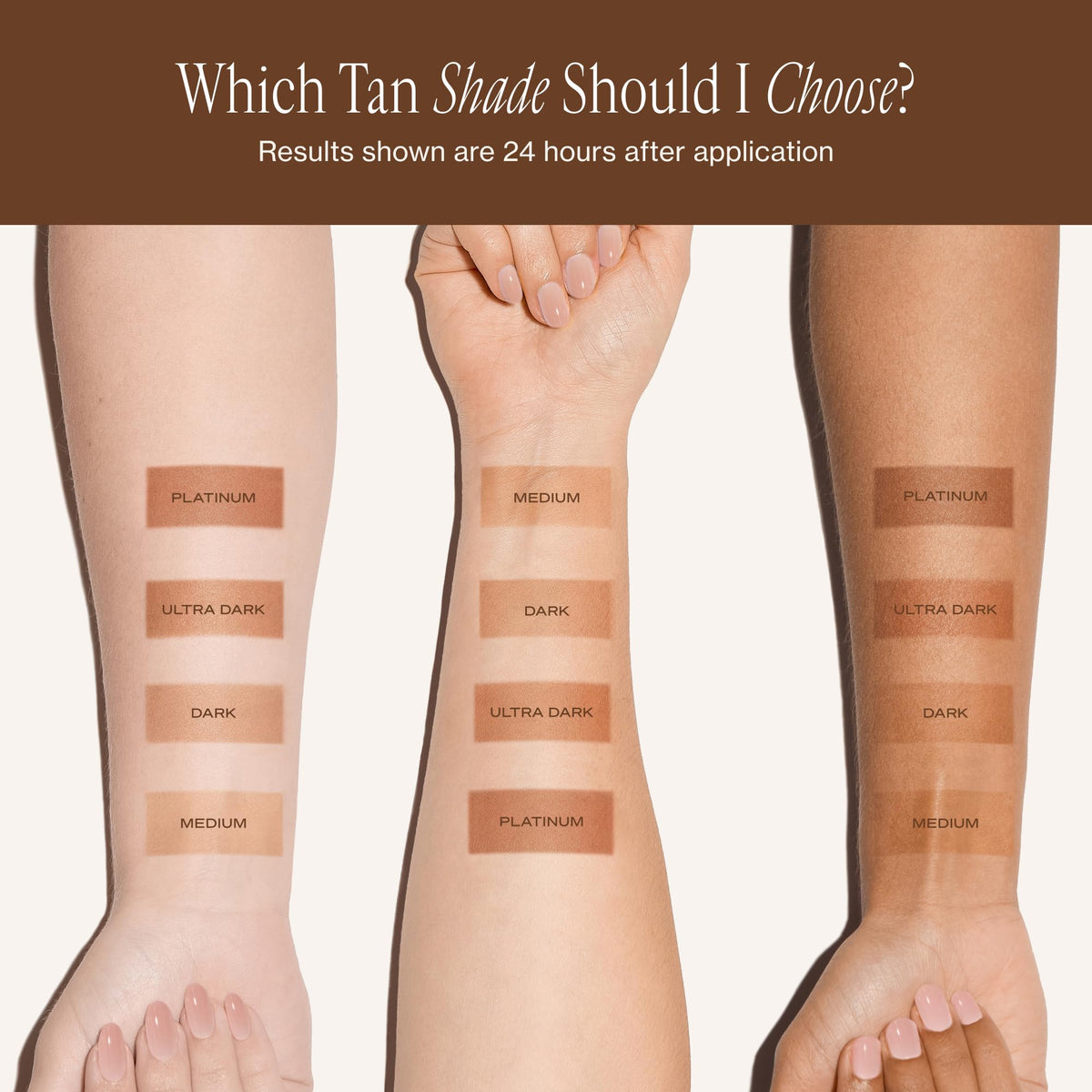 Loving Tan results after 24 hours on legs showing deep, natural-looking tan
