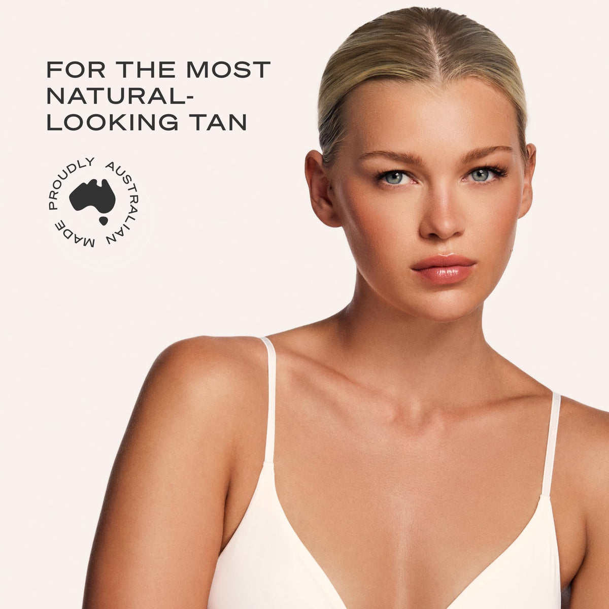 Loving Tan applied with circular strokes for streak-free, even bronze