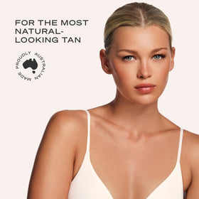 Loving Tan applied with circular strokes for streak-free, even bronze