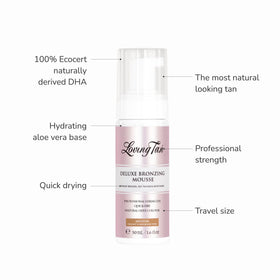 Loving Tan application mitt with mousse highlighting even blending benefit