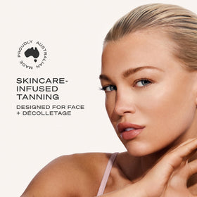 Loving Tan tinted guide applied on hand for even coverage demonstration