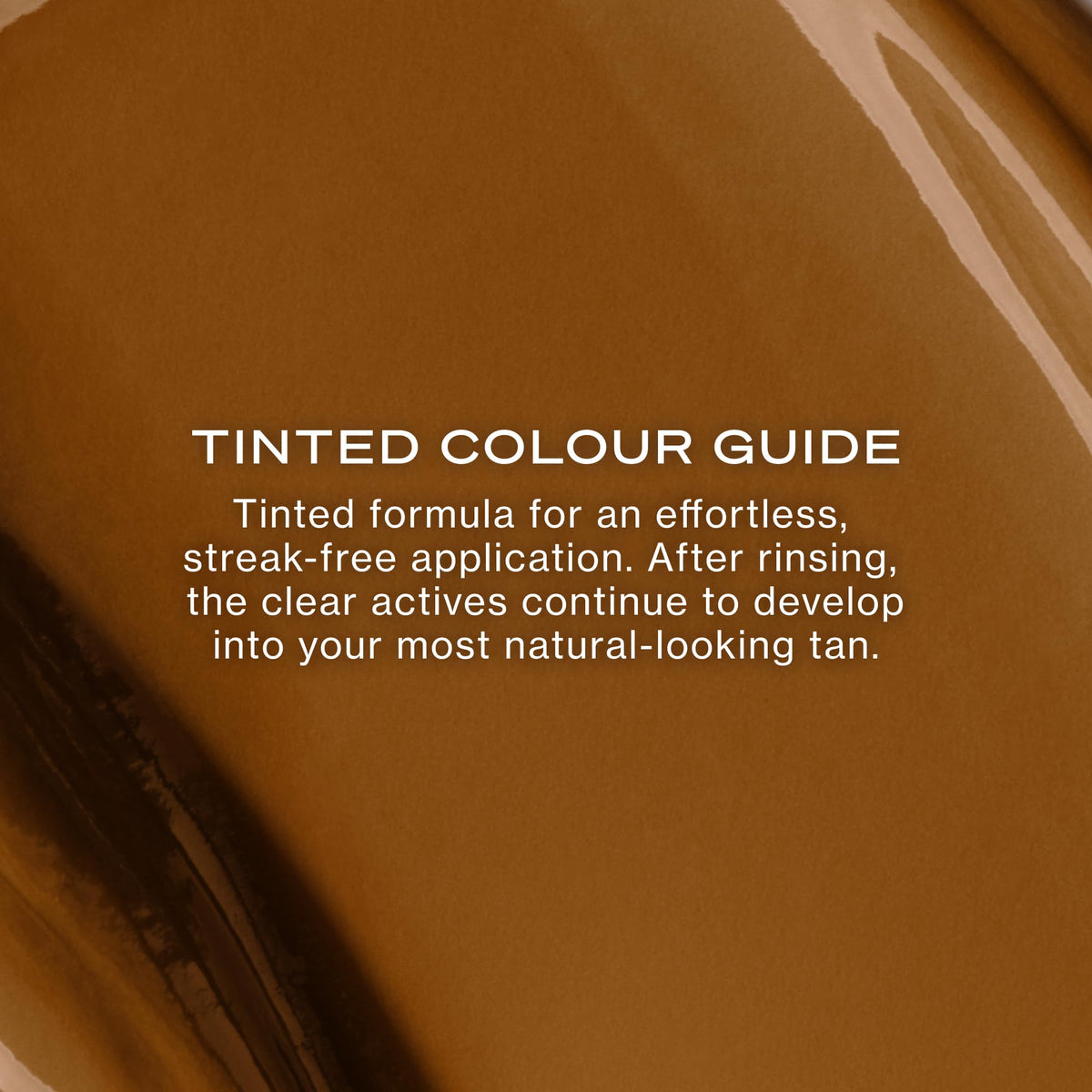 Loving Tan application with mitt demonstrating streak-free blending