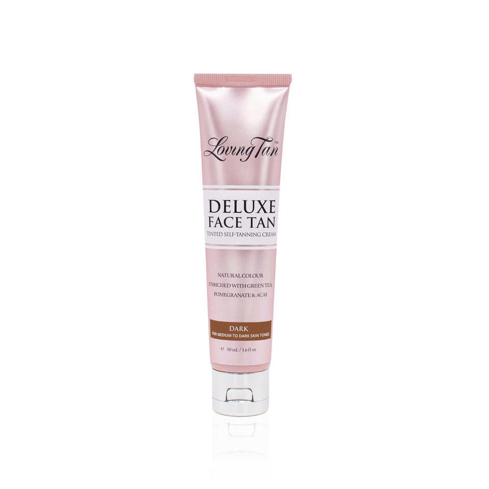 Loving Tan front bottle view showing packaging and size benefit