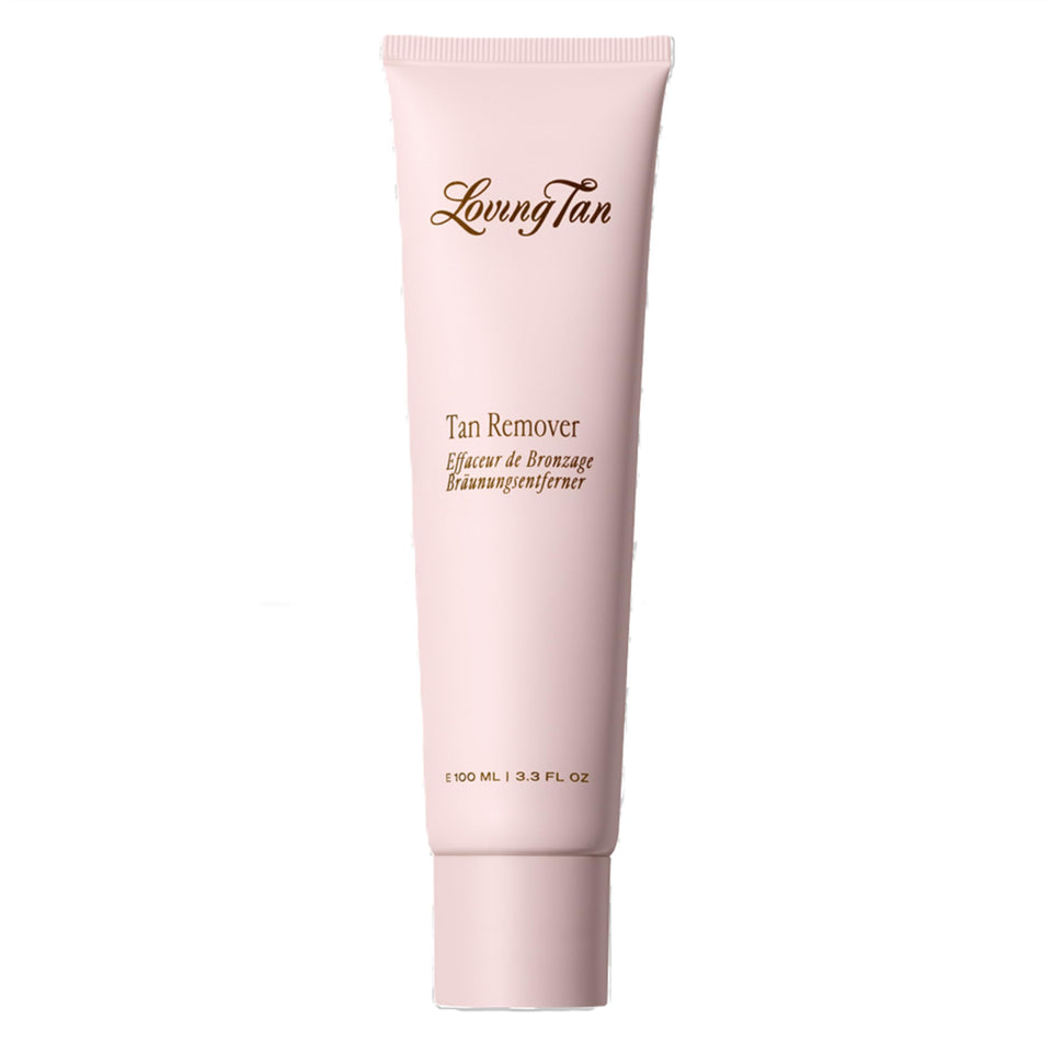Loving Tan bottle front view showing label and product benefit
