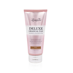 Loving Tan front packaging showing bottle and branding with quick identification benefit
