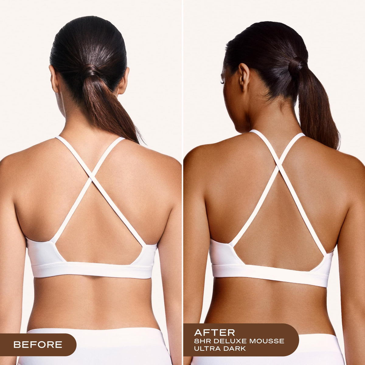 Loving Tan mousse texture close-up highlighting quick-dry smooth finish benefit