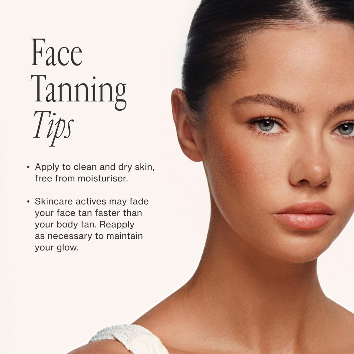 Loving Tan product label with Ecocert and vegan icons to communicate safe ingredients