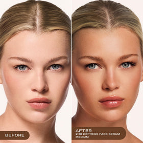 Loving Tan pump dispenser delivering precise serum dosage and control