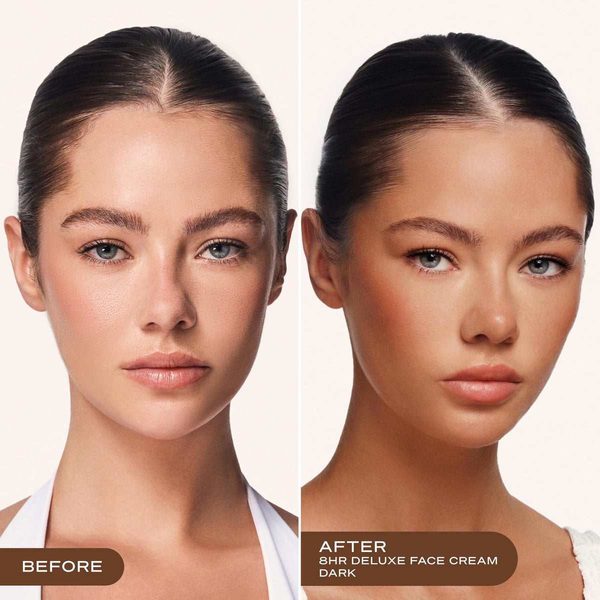 Loving Tan cream texture close-up showing smooth blendability benefit