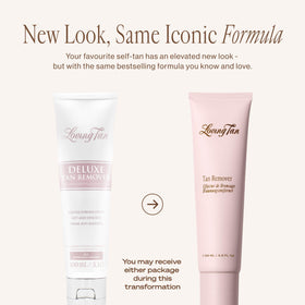 Loving Tan gel texture close-up highlighting gentle formulation