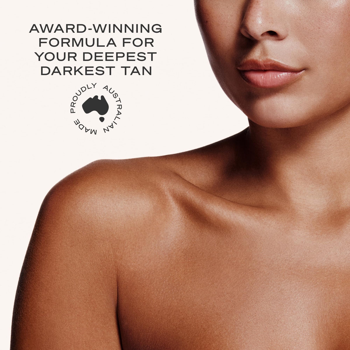 Loving Tan label detail showing ingredient callouts and naturally derived DHA benefits