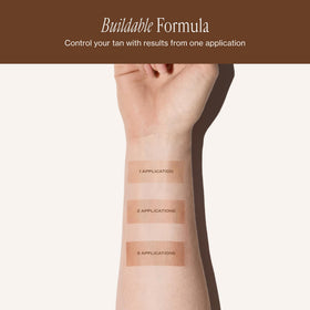 Loving Tan on beach-ready legs showcasing natural-looking bronze benefit