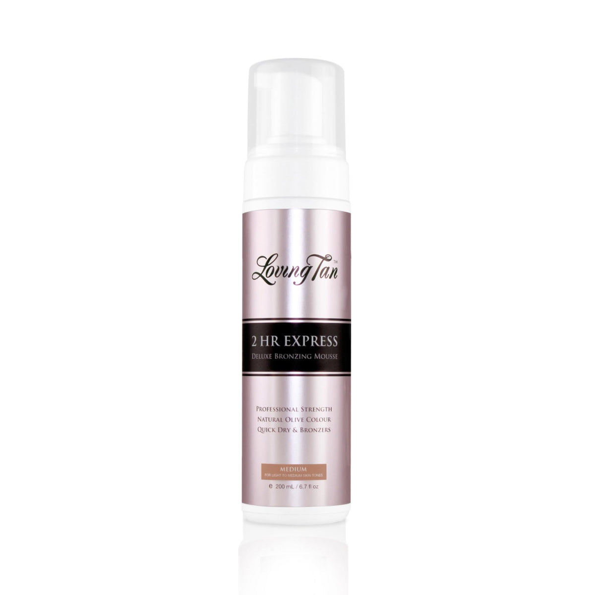 Loving Tan front packaging showing bottle and label for quick identification and trust