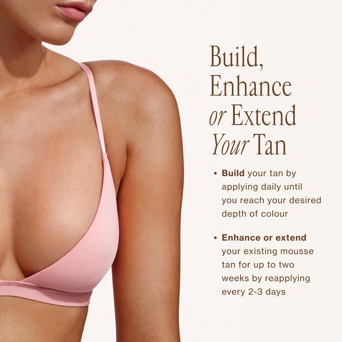 Loving Tan updated packaging design highlighting professional finish and aesthetic benefit