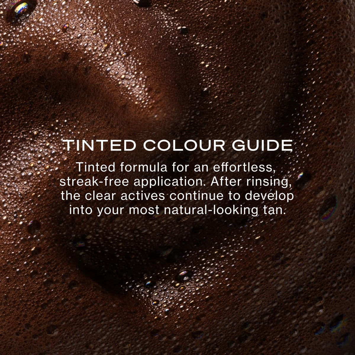 Loving Tan instant bronzer colour guide visible on skin for accurate application