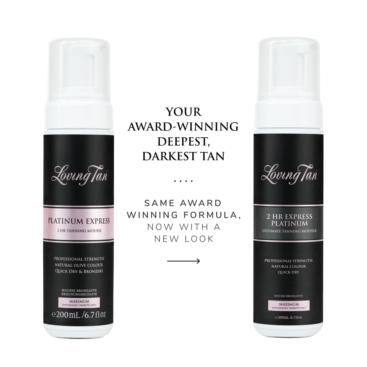 Loving Tan close-up of whipped mousse texture, highlights quick-dry lightweight feel