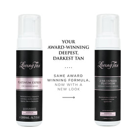 Loving Tan close-up of whipped mousse texture, highlights quick-dry lightweight feel
