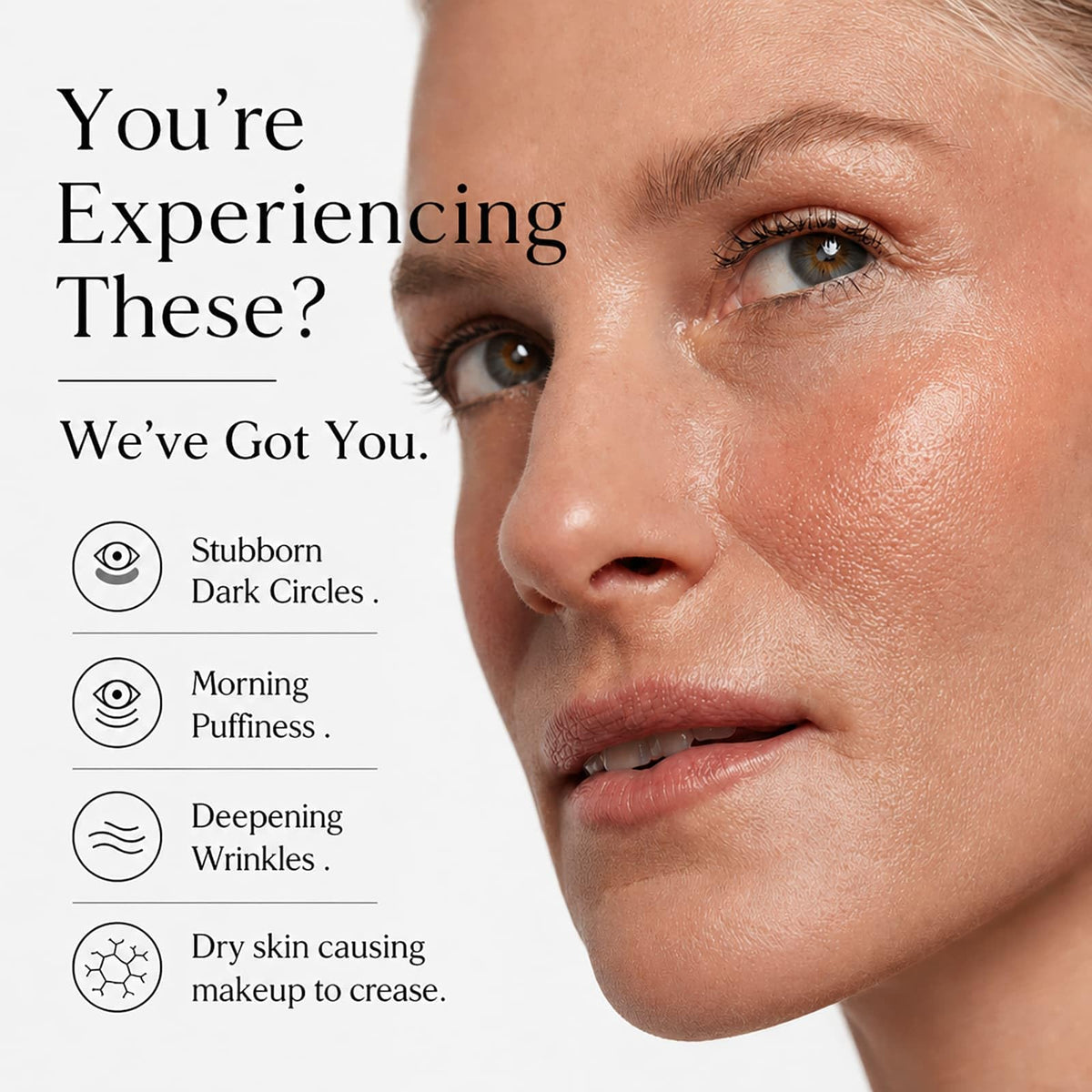 Loxadz label close-up listing caffeine, retinol, peptides and clean benefits