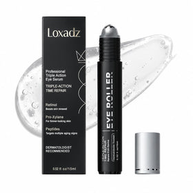 Loxadz front packaging showing serum tube and branding for instant refresh