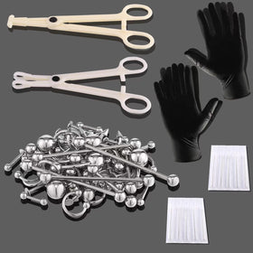 LOYAL BOOK sterile piercing needles close-up showing single-use safety benefit