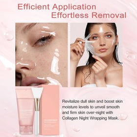 LOYOTICE brush applying mask on cheek demonstrating even coverage benefit