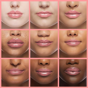 Model wearing L'Paige L44 on lips demonstrating luminous, all-day comfort
