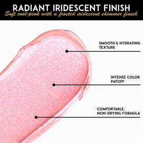 L'Paige L44 lipstick tip detail showing precise application and creamy glide