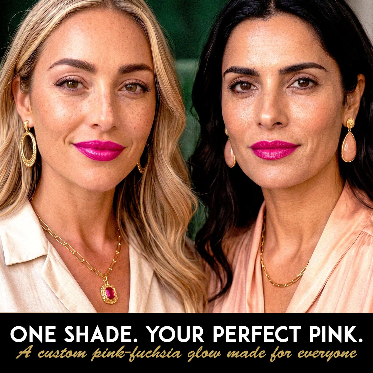 L'Paige in a makeup bag with mirror suggesting convenience and on-the-go personalization