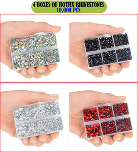 LPBeads close-up of mixed sizes showing faceted cuts and sparkle for precise design work