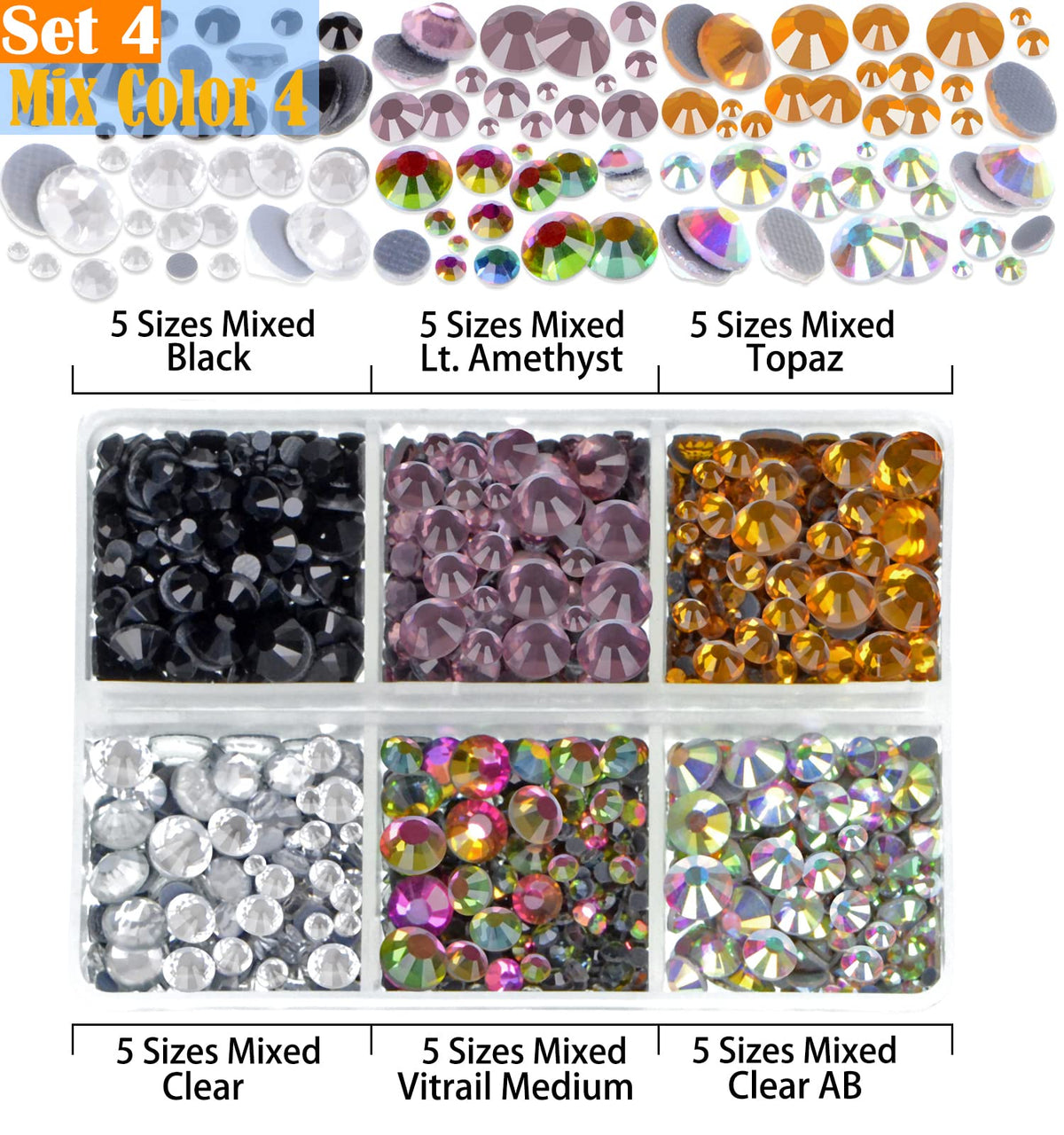 LPBeads tiny rhinestones applied on nails showcasing detailed manicure accent options