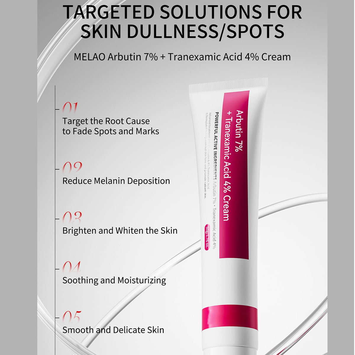 LRUSEIFE applying cream to cheek for targeted dark spot correction