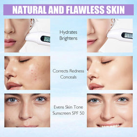 LSxia primer blended on hand showing smooth, non‑greasy finish