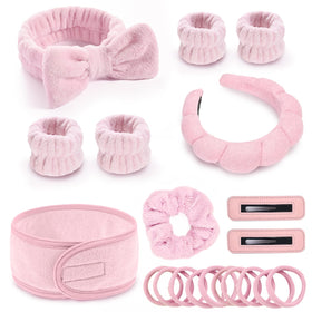 LTHYHJ spa set front packaging showing the 20-piece pink collection and gift-ready look