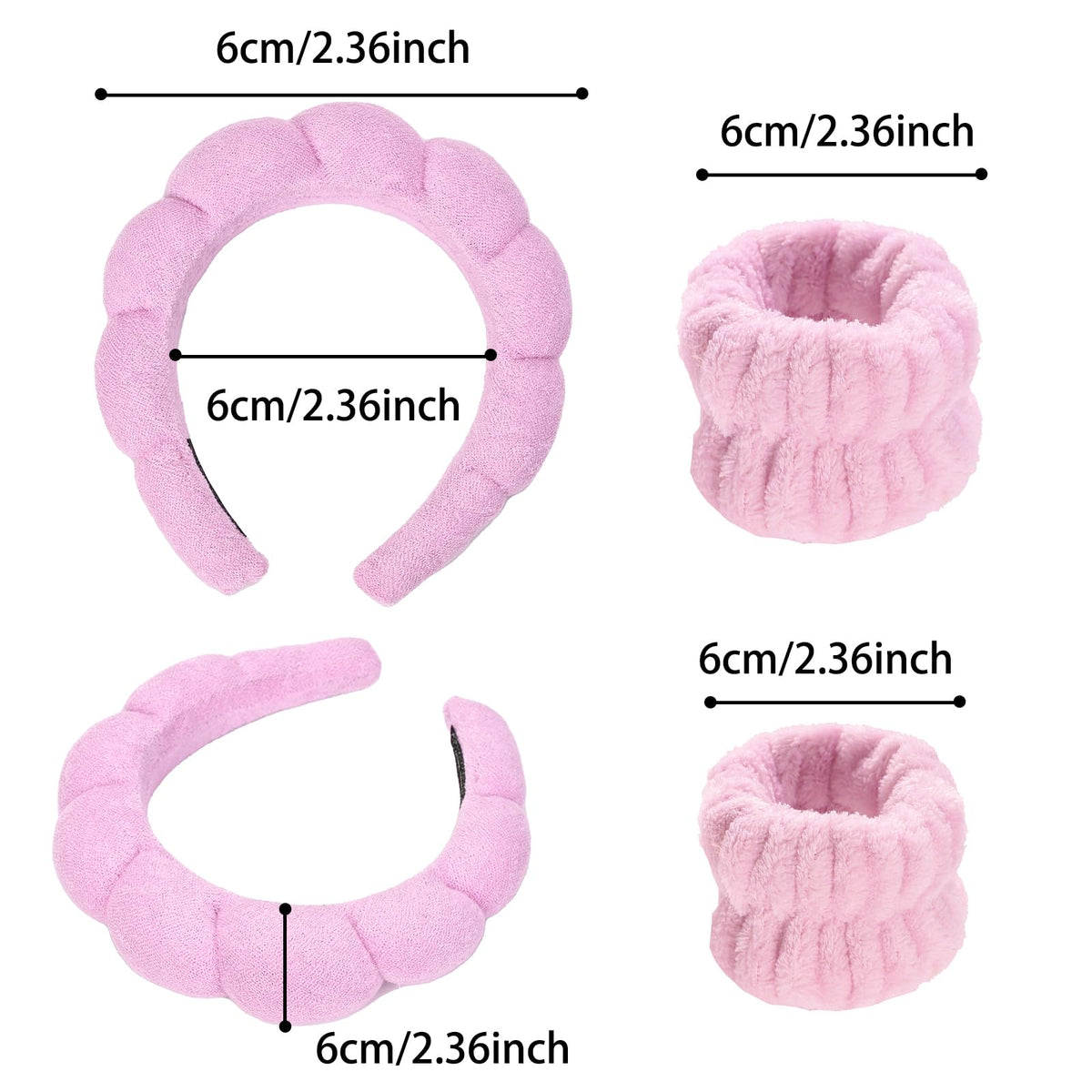 LTHYHJ headband close-up of towel texture highlighting absorbency and soft comfort