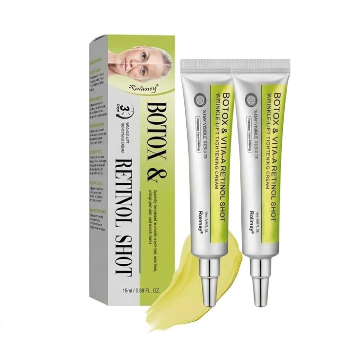 LTNOVAAY front packaging showing two retinol cream tubes for effective anti-aging care