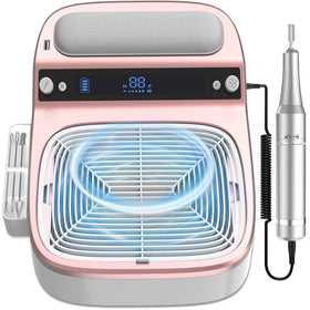 LUBEJR front unit showing compact two-in-one design and tidy workspace benefit