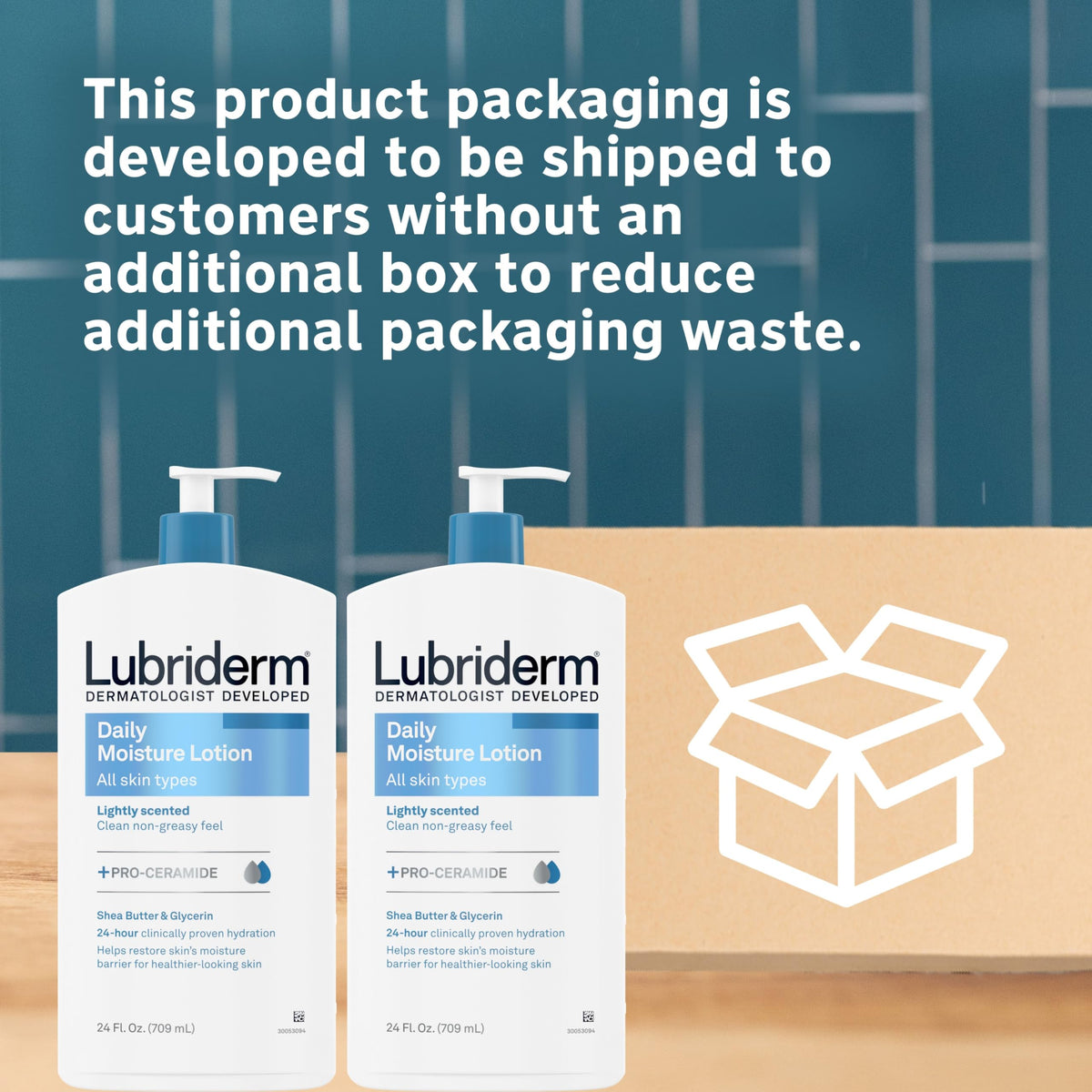 Lubriderm applied to elbow showing smooth skin benefit