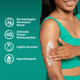 Lubriderm dispensing lotion to show fast-absorbing texture benefit