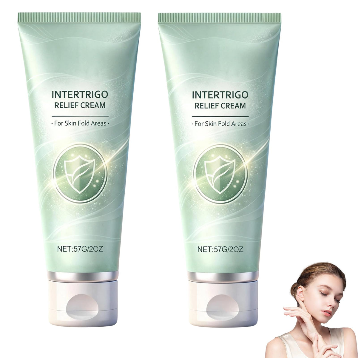 lucift front packaging showing twin cream tubes and benefits