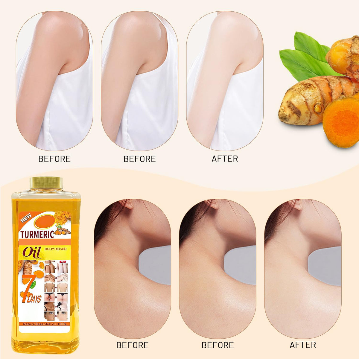 Lucift turmeric and ginger ingredients display natural nourishment benefit