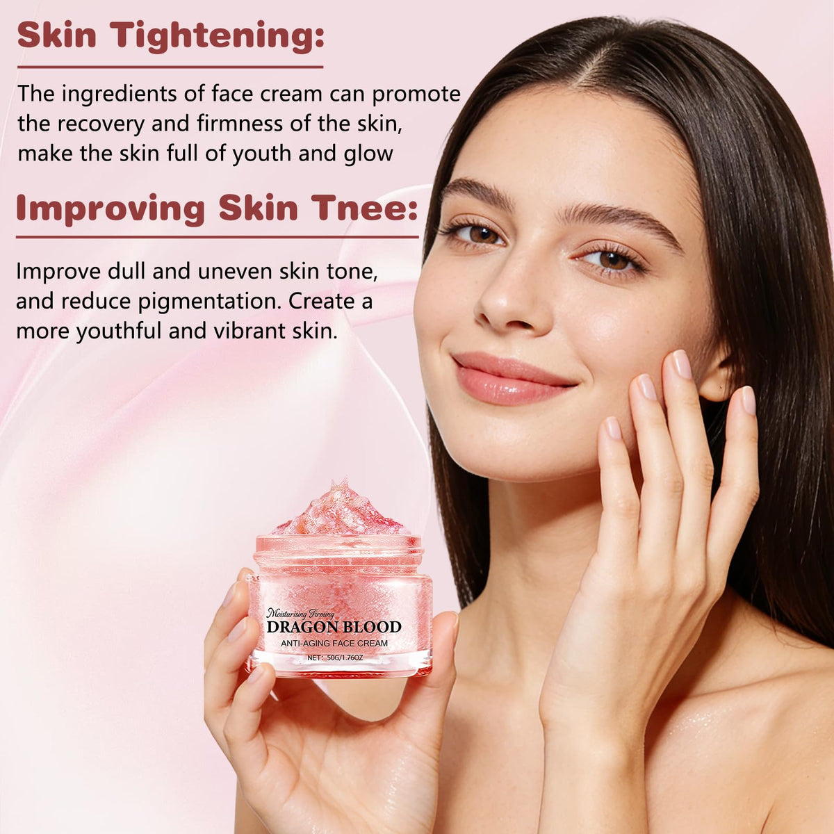 lucift cream texture closeup highlighting silky smoothness for easy absorption