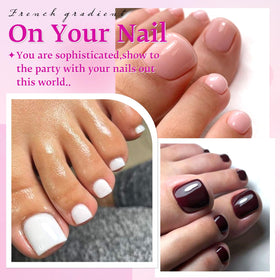 LuckForever styled toes in sandals at the beach showcasing colors, instant polished look benefit