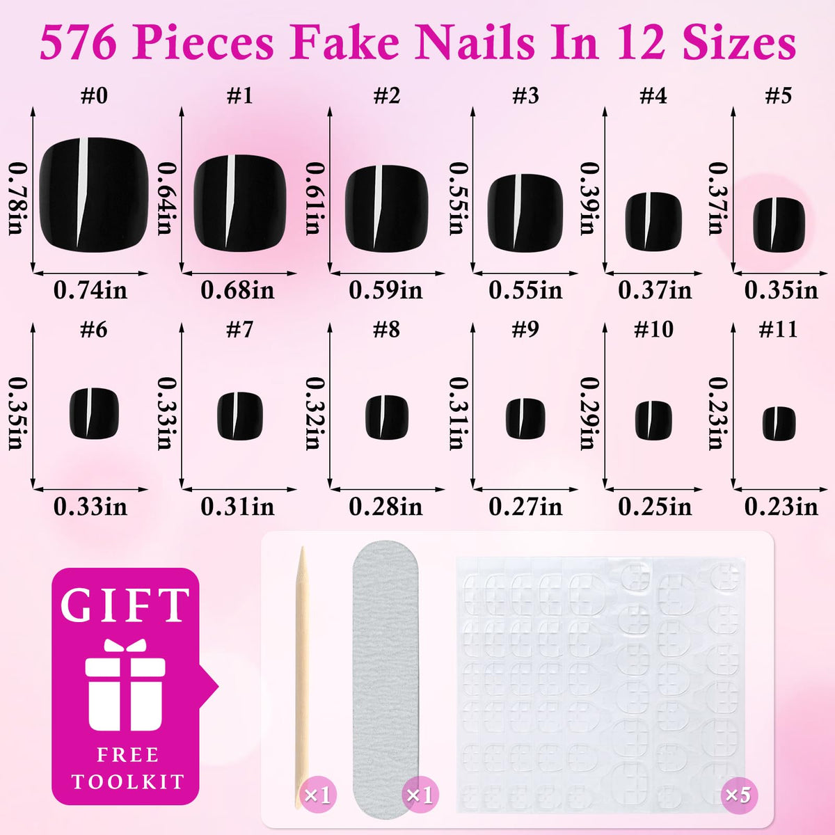 LuckForever close-up of acrylic toe tip texture and short square shape, durable natural look benefit