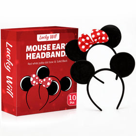 Lucky Will front packaging showing 10-pack mouse ears and bows for easy gifting