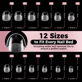 luckyfairy clear tips finished with gel polish showcasing glossy finish options