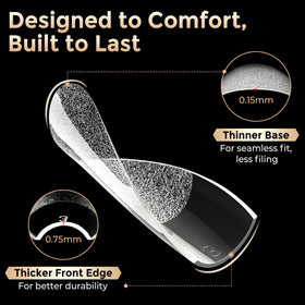 Luckyfairy flexible tip bent to show soft-gel resilience and comfort