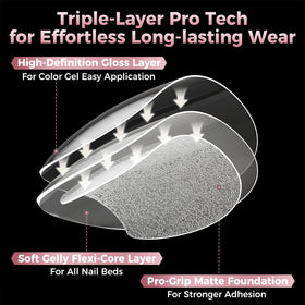 luckyfairy flexible tip bending to show soft-gel elasticity and durable fit